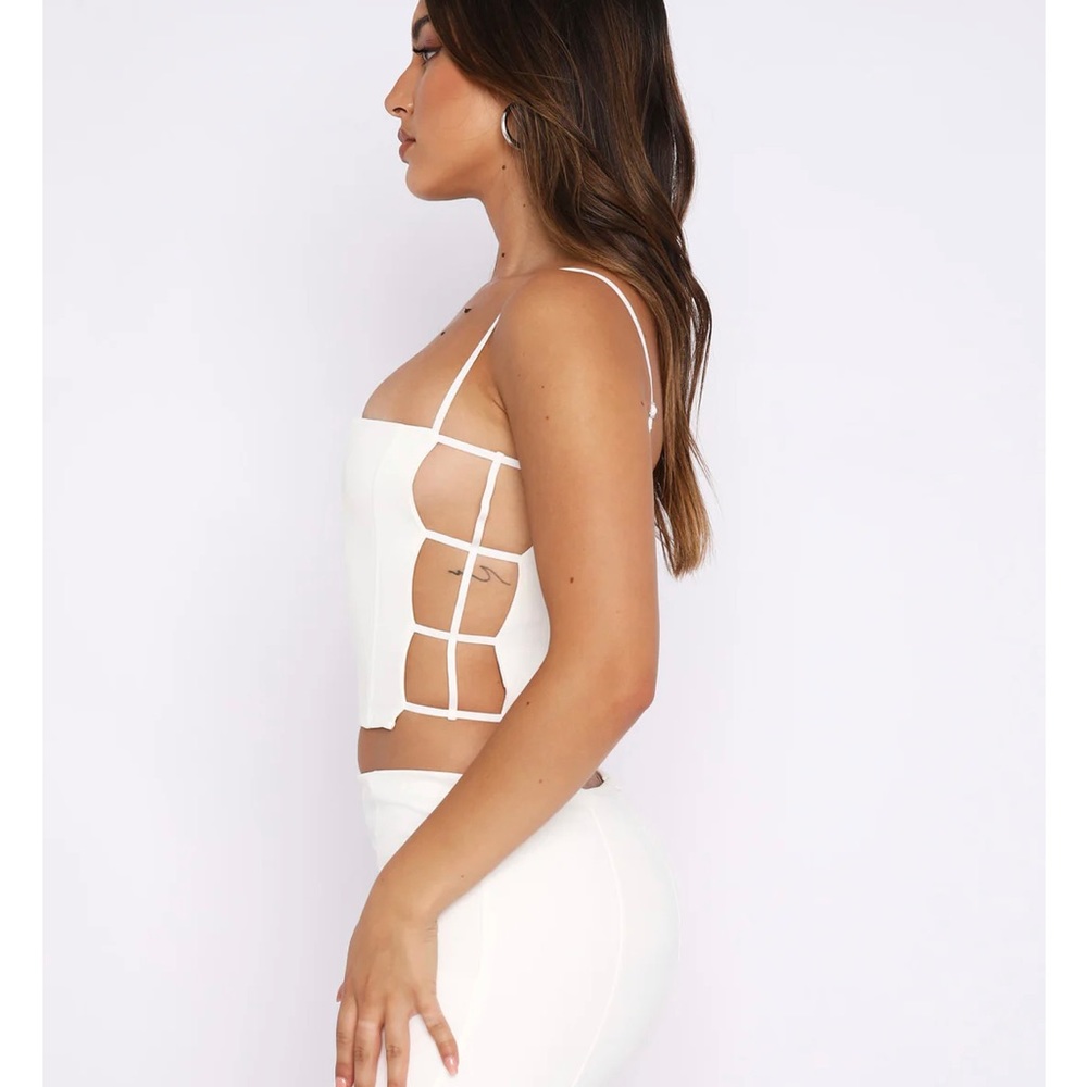 White fox tank top